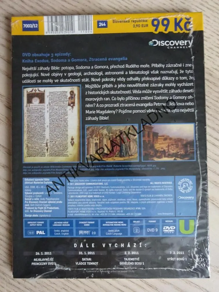 BIBLE: ODHALENÁ TAJEMSTVÍ, DVD FILM DOKUMENT