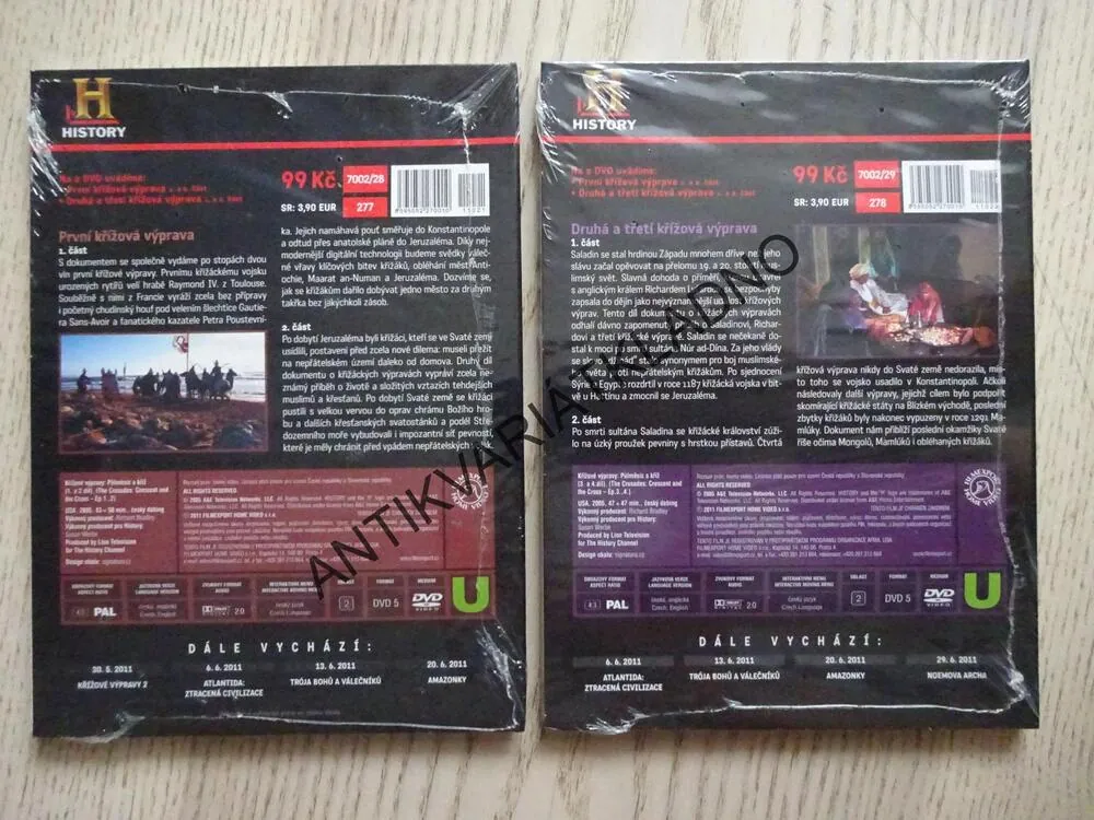 KŘÍŽOVÉ VÝPRAVY 1-2, DVD FILM DOKUMENT