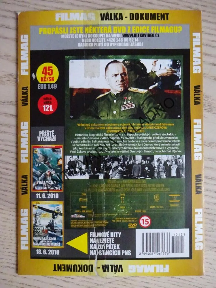 VELKÝ VOJEVŮDCE MARŠÁL ŽUKOV, DVD FILM DOKUMENT