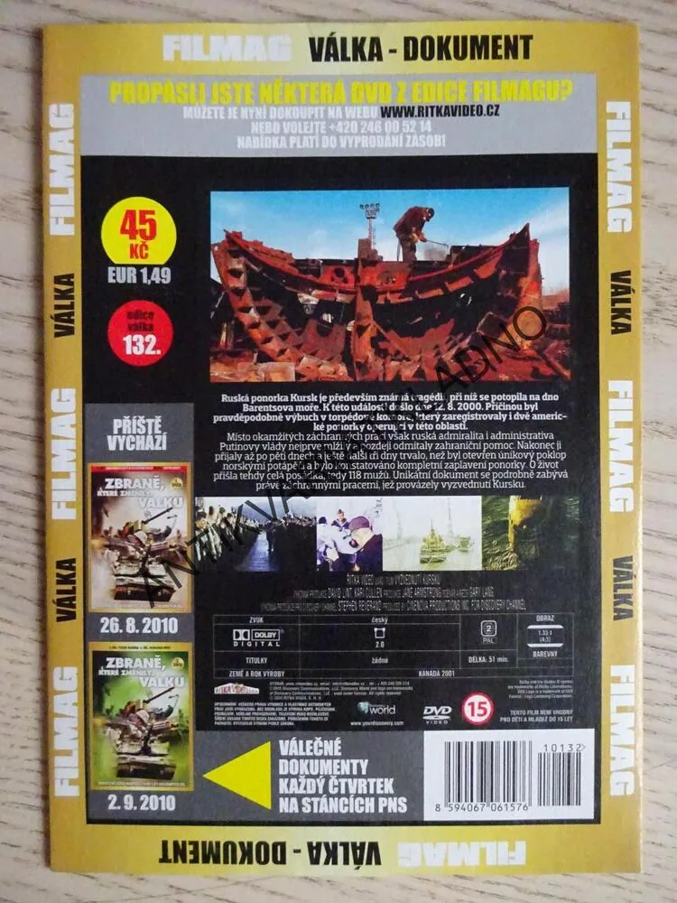 VYZVEDNUTÍ KURSKU, DVD FILM DOKUMENT
