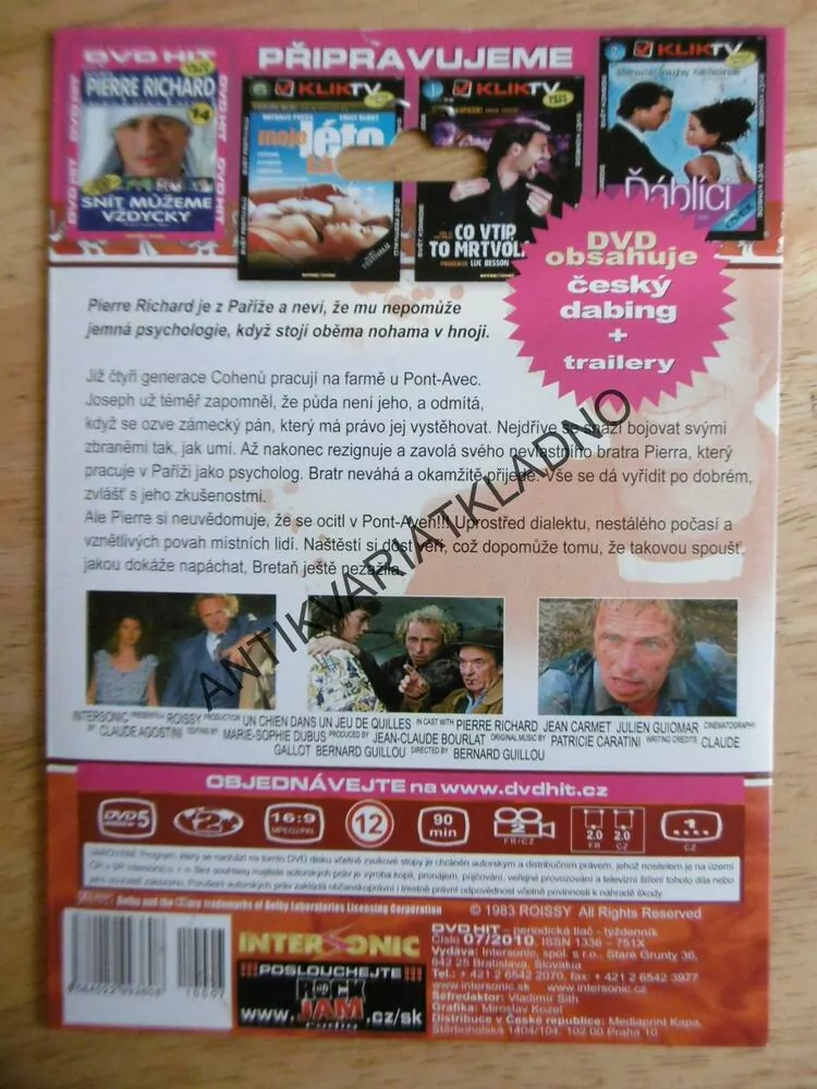SEBER SI SVÝCH PĚT ŠVESTEK, PIERRE RICHARD 13., DVD FILM