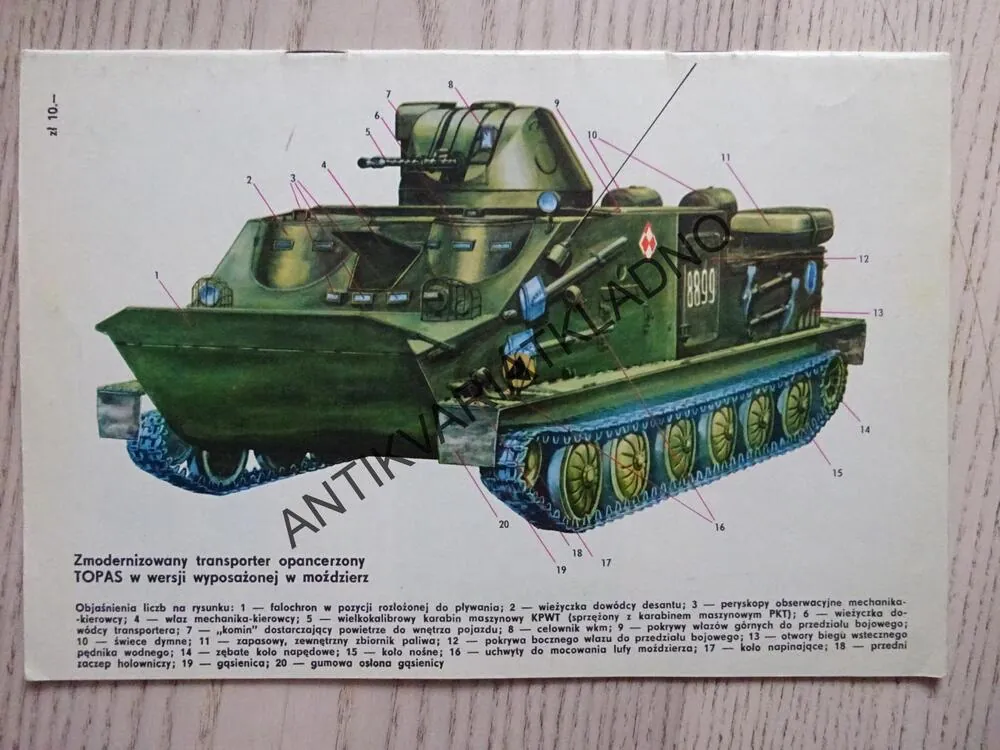 TRANSPORTER OPANCERZONY TOPAS, POLSKY, SEŠIT Č. 53