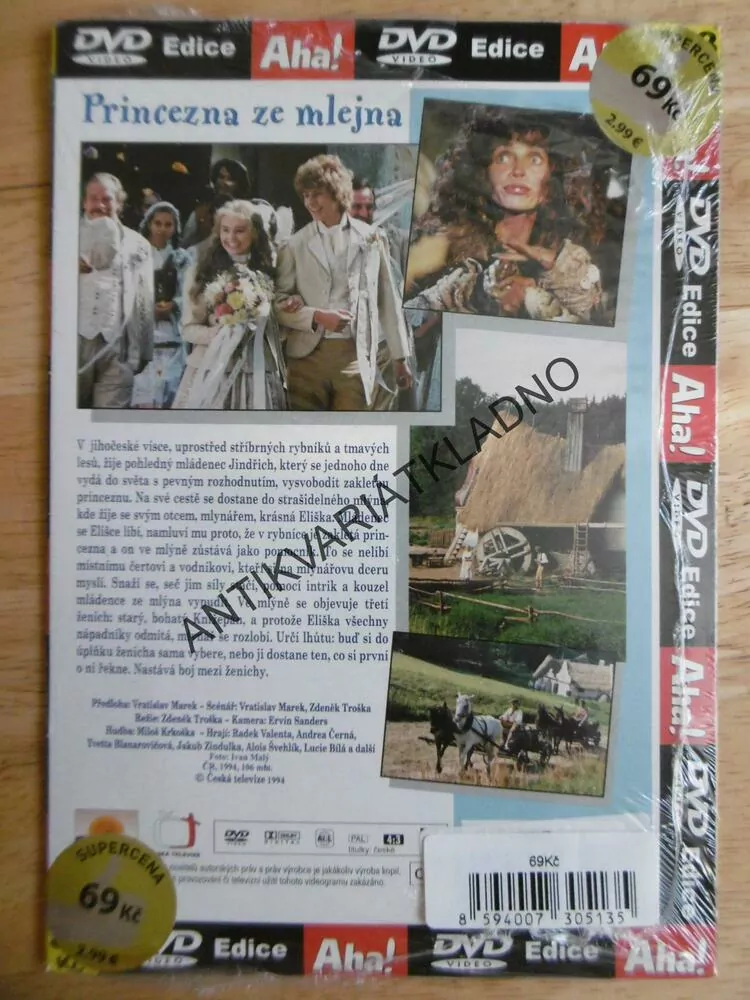 PRINCEZNA ZE MLEJNA, DVD FILM POHÁDKA