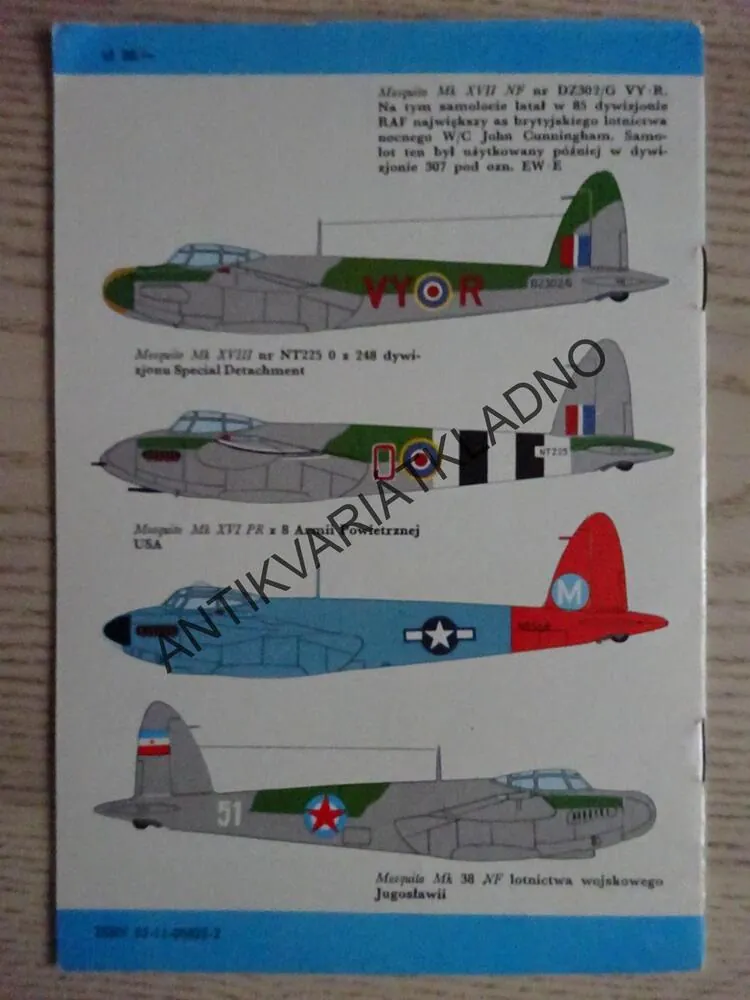 SAMOLOT WIELOZADANIOWY MOSQUITO, POLSKY, SEŠIT Č. 82