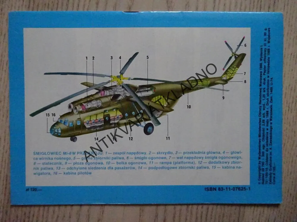 SMIGLOWIEC MI-6, POLSKY, SEŠIT Č. 124, VRTULNÍK