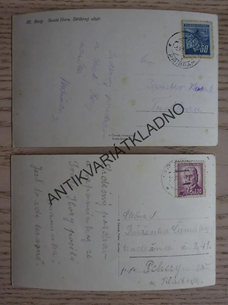 PŘÍBRAM, SVATÁ HORA, 2 KUSY