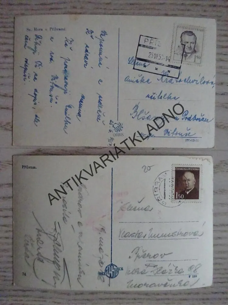 PŘÍBRAM, SVATÁ HORA, 2 KUSY