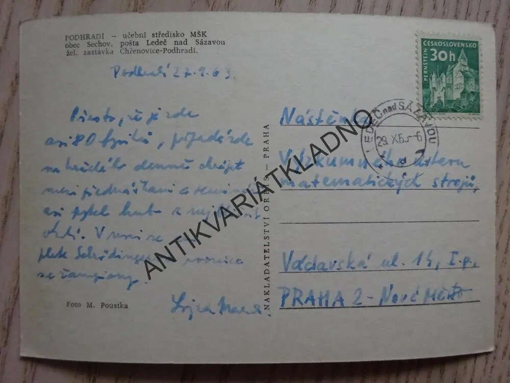 PODHRADÍ, SECHOV, 1963, OKRES HAVLÍČKŮV BROD