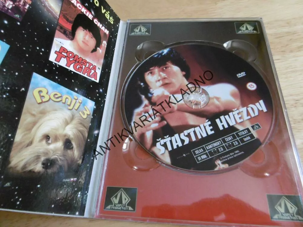ŠŤASTNÉ DNY, JACKIE CHAN, DVD FILM,