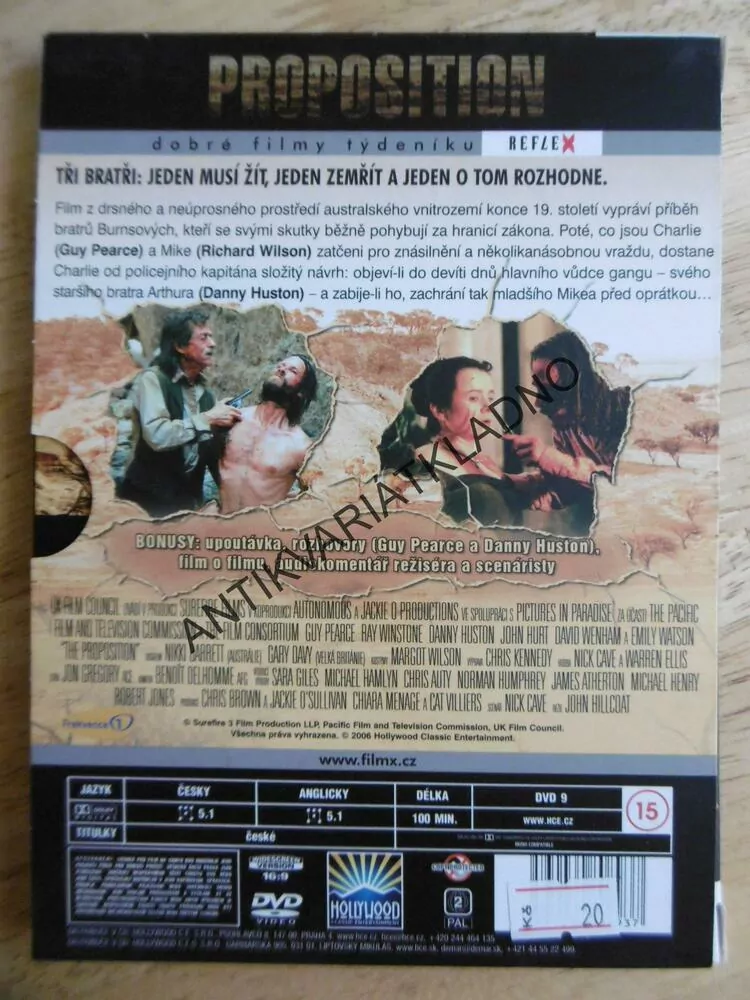 PROPOSITION, DVD FILM