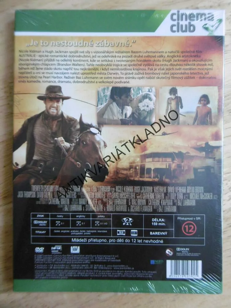 AUSTRÁLIE, DVD FILM
