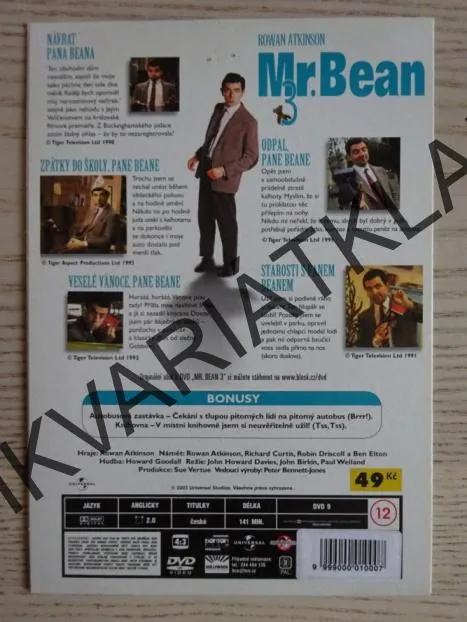 MR. BEAN 3., ROWAN ATKINSON, DVD FILM