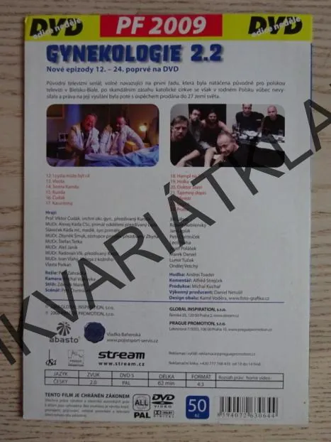 GYNEKOLOGIE, 2.2, ČTVRTNÍČEK, LÁBUS, DVD FILM