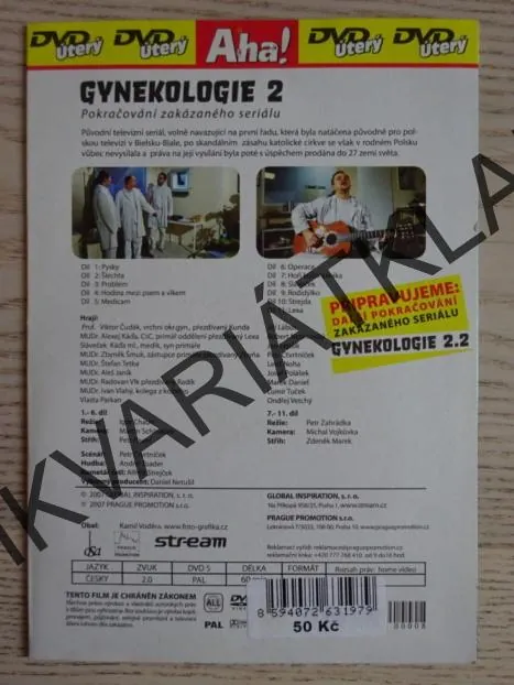 GYNEKOLOGIE, 2., ČTVRTNÍČEK, LÁBUS,  DVD FILM