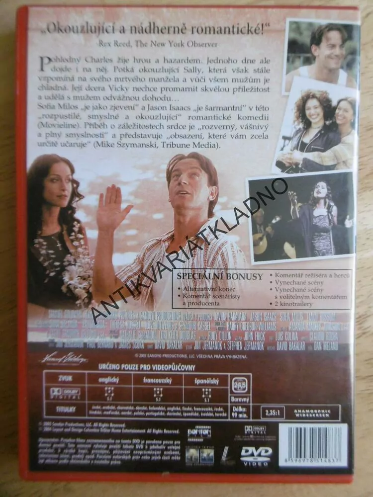 VÁŠNIVOST, DVD FILM 