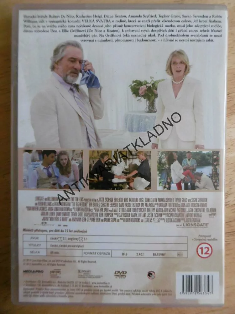 VELKÁ SVATBA, DVD FILM 
