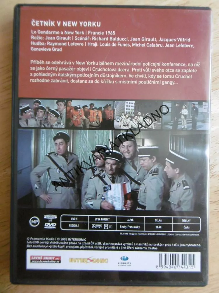 ČETNÍK V NEW YORKU, DVD FILM 