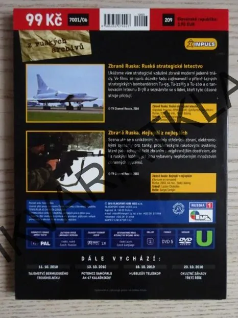 2X ZBRANĚ RUSKA: RUSKÉ STRATEGICKÉ LETECTVO, NEJLEPŠÍ Z NEJLEPŠÍCH, DVD FILM DOKUMENT