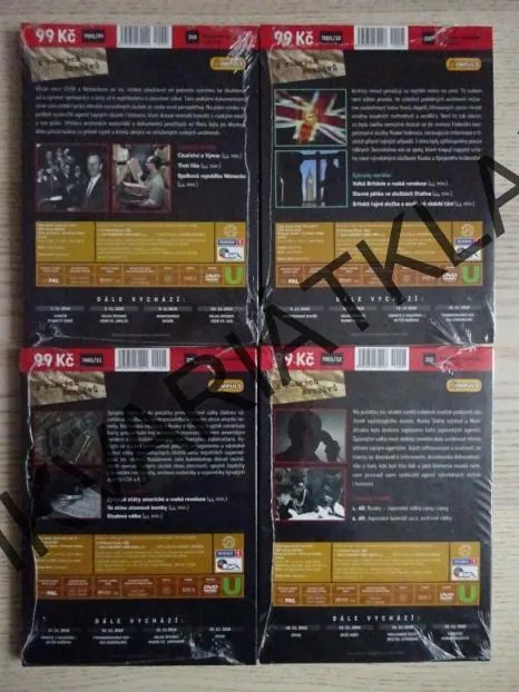 VÁLKA ŠPIONŮ: KREML VRACÍ ÚDER 1-4, DVD FILM DOKUMENT