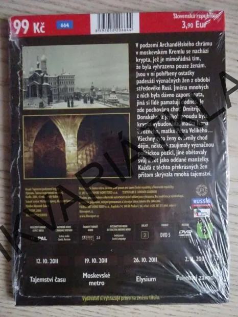 KREML: TAJEMSTVÍ PODZEMNÍ KRYPTY, DVD FILM DOKUMENT