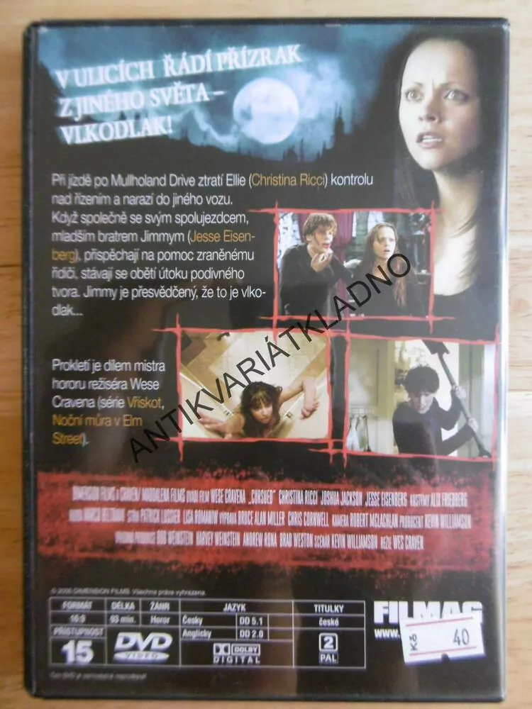 PROKLETÍ, DVD FILM 