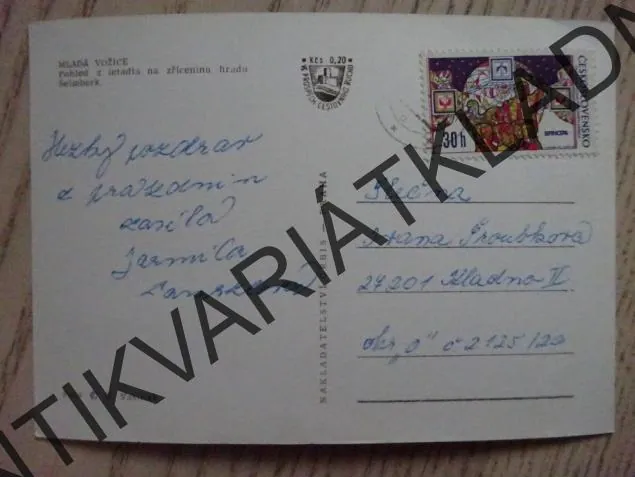 MLADÁ VOŽICE, POHLED Z LETADLA NA ZŘÍCENINU HRADU ŠELMBERK, OKRES TÁBOR
