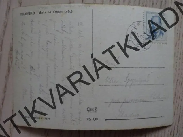 MILEVSKO, CHATA NA ONOM SVĚTĚ, OKRES PÍSEK, 1957