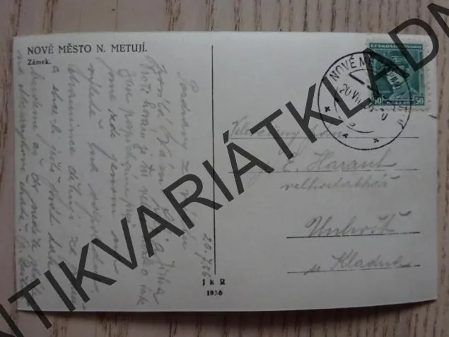 NOVÉ MĚSTO NAD METUJÍ, ZÁMEK, 1936, OKRES NÁCHOD