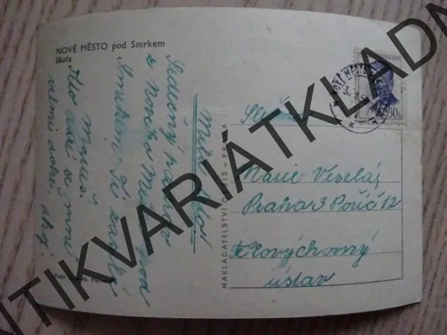 NOVÉ MĚSTO POD SMRKEM, ŠKOLA, 1959, OKRES LIBEREC