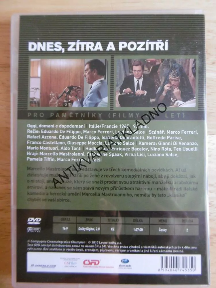 DNES , ZÍTRA A POZÍTŘÍ, DVD FILM 