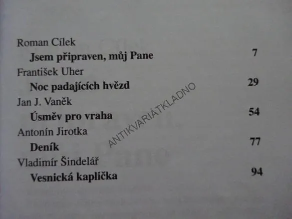 STALO SE!, 5X KRIMI, JSEM PŘIPRAVEN, MŮJ PANE, **an