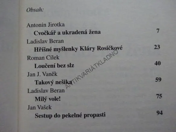 STALO SE!, 6X KRIMI, CVOČKÁŘ A UKRADENÁ ŽENA, **an
