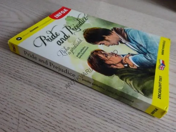 PRIDE AND PREJUDICE, PÝCHA A PŘEDSUDEK, JANE AUSTEN, ZRCADLOVÝ TEXT, DVOJJAZYČNÉ, **an