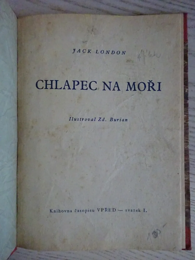 CHLAPEC NA MOŘI, JACK LONDON, **an
