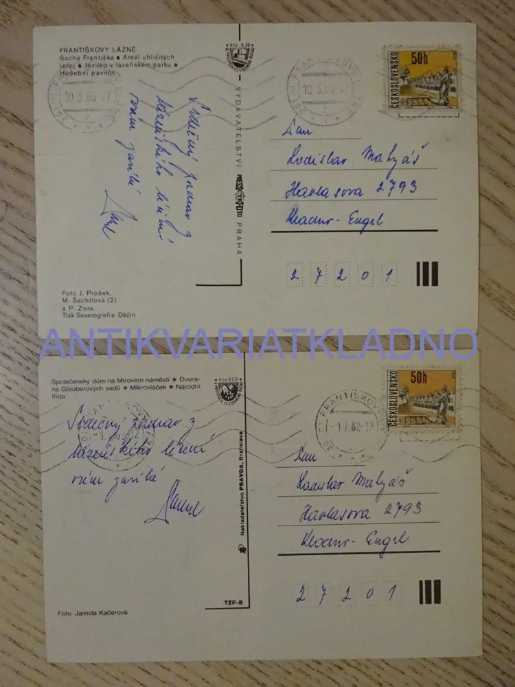 FRANTIŠKOVY LÁZNĚ, LUISIN PRAMEN, OKRES CHEB, 2 KUSY