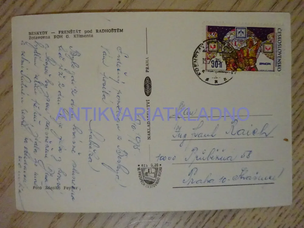 FRENŠTÁT POD RADHOŠTĚM, MORAVSKOSLEZSKÉ BESKYDY, 1975, OKRES NOVÝ JIČÍN