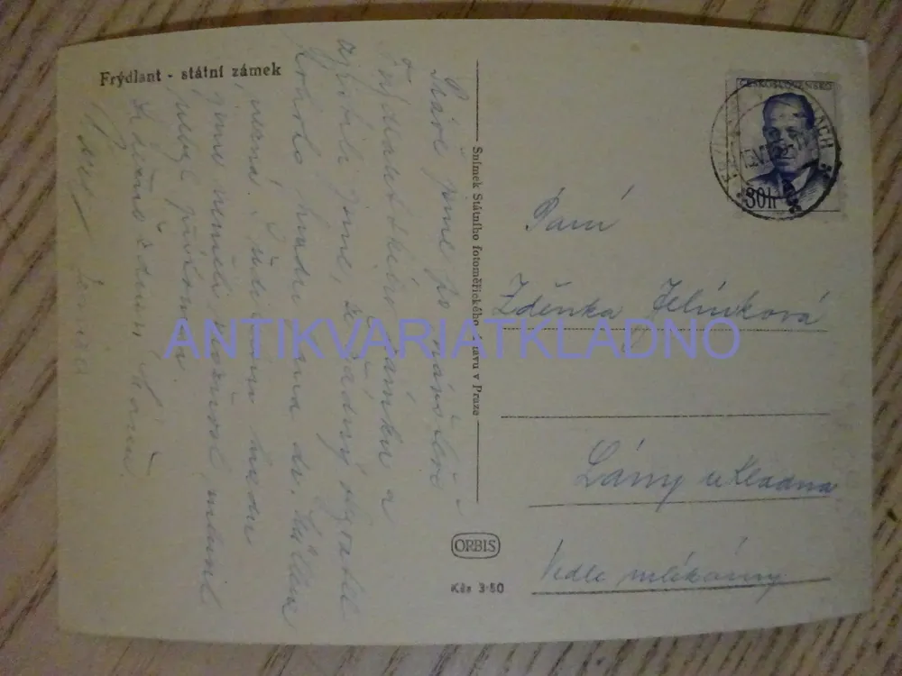 FRÝDLANT, ZÁMEK, OKRES LIBEREC, 1955