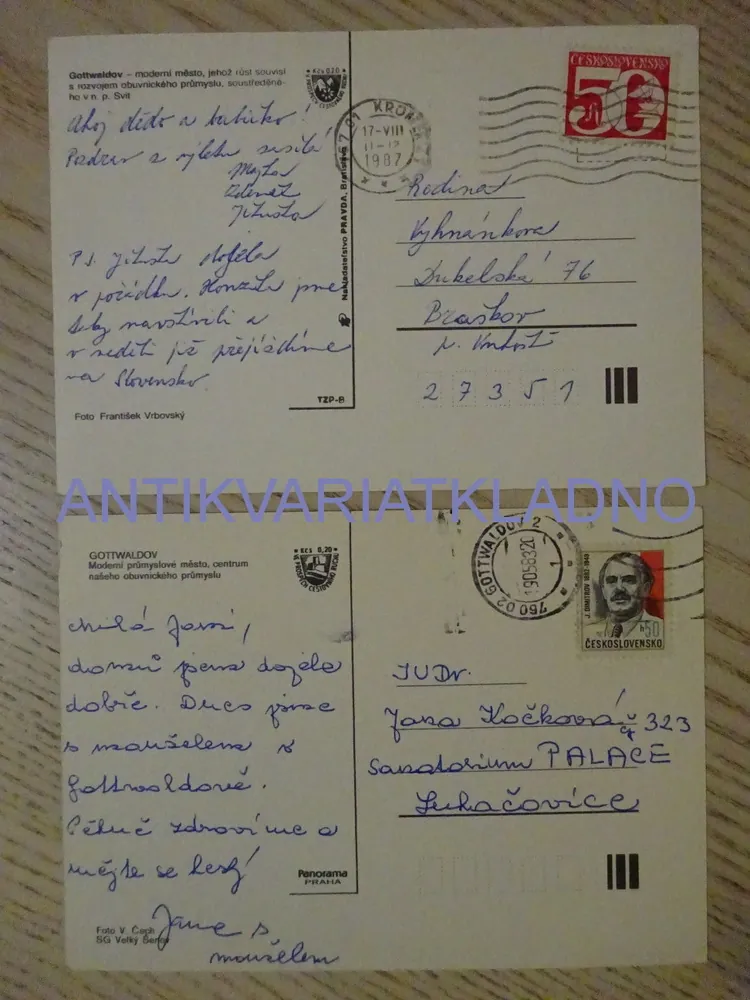 GOTTWALDOV, ZLÍN, 2 KUSY