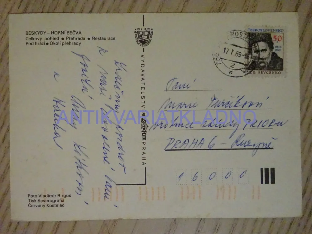 HORNÍ BEČVA, BESKYDY, 1989, OKRES VSETÍN