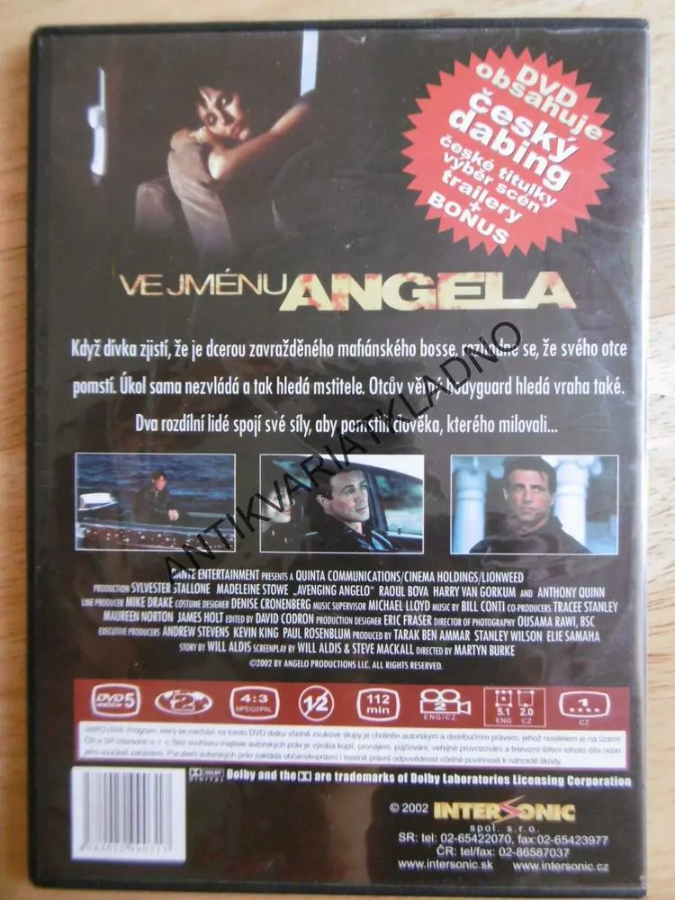 VE JMÉNU ANGELA, DVD FILM 