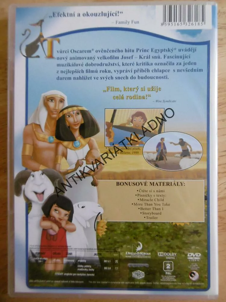 JOSEF KRÁL SNŮ, DVD FILM