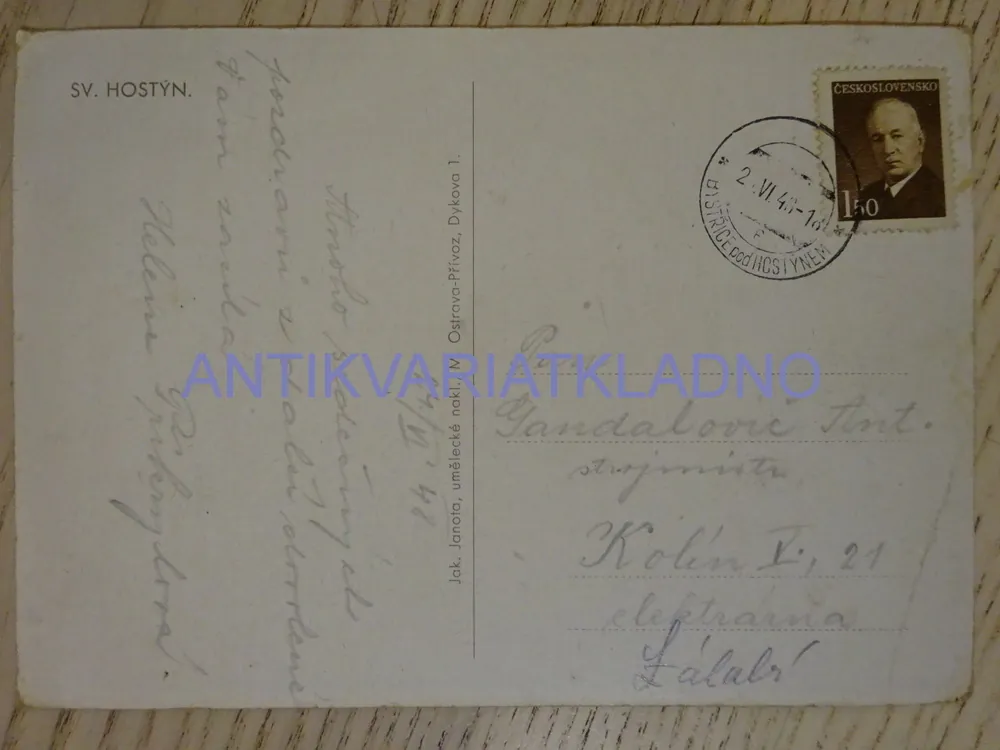 HOSTÝN, 1948, OKRES KROMEŘÍŽ