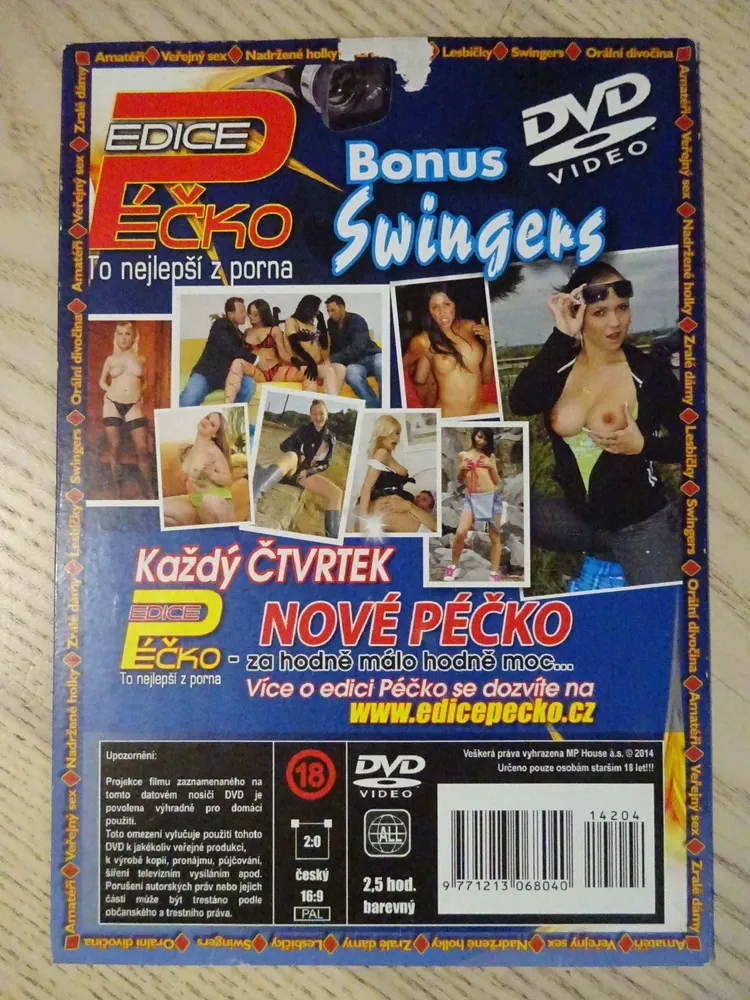 EDICE PÉČKO 204., TO NEJLEPŠÍ Z PORNA, BONUS SWINGERS, DVD FILM