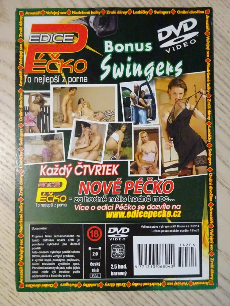 EDICE PÉČKO 206., TO NEJLEPŠÍ Z PORNA, BONUS SWINGERS, DVD FILM