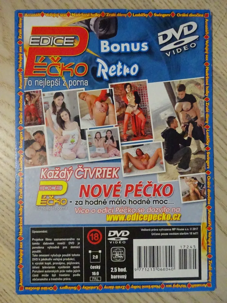 EDICE PÉČKO 245., TO NEJLEPŠÍ Z PORNA, BONUS RETRO, DVD FILM