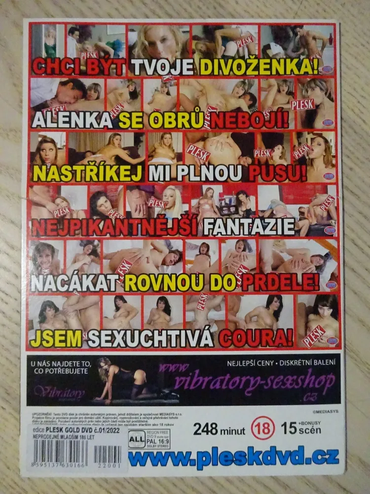 PLESK GOLD, NYMFOMANKY, DVD FILM