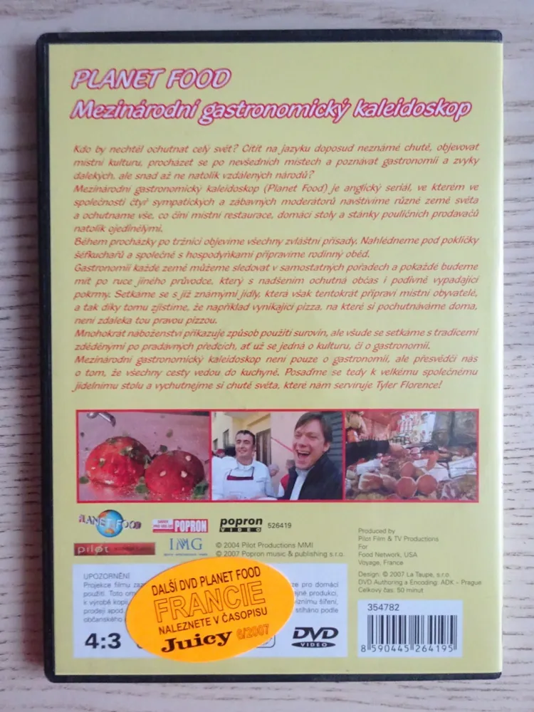 PLANET FOOD, ITÁLIE, DVD FILM DOKUMENT