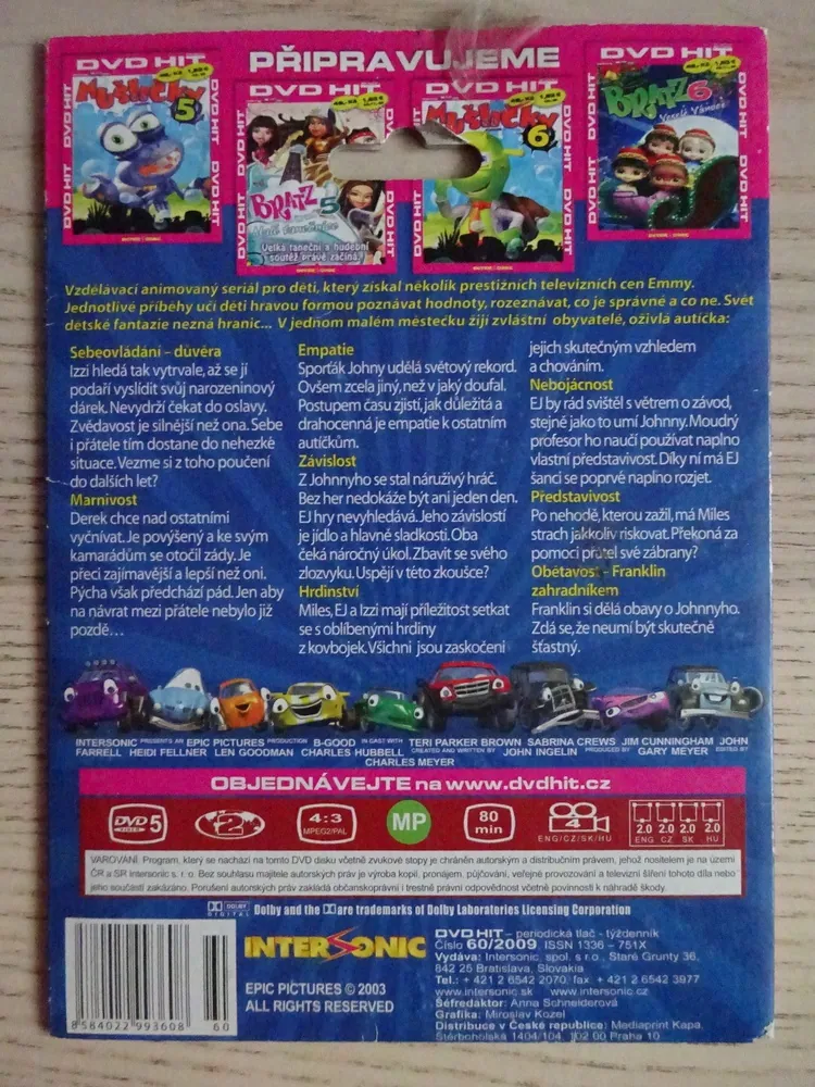 AUTÍČKA 8, DVD FILM POHÁDKA