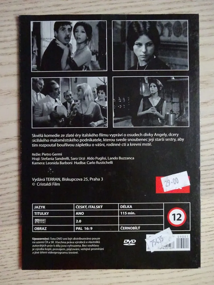SVEDENÁ A OPUŠTĚNÁ, DVD FILM