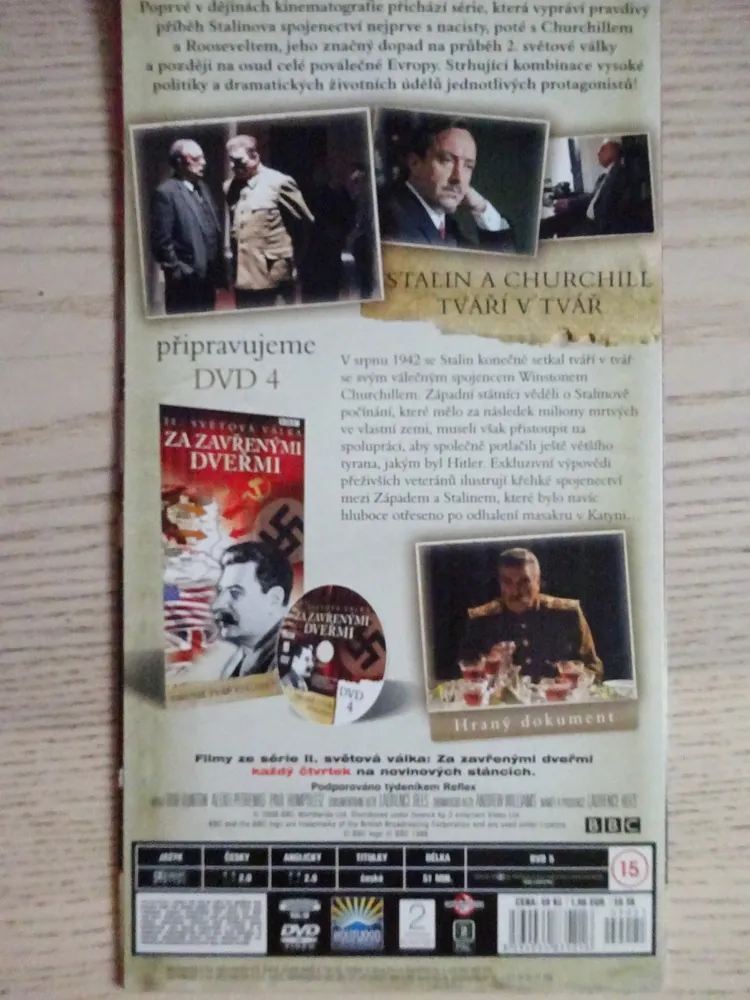 II. SVĚTOVÁ VÁLKA ZA ZAVŘENÝMI DVEŘMI 3, DVD FILM DOKUMENT